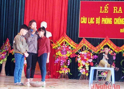 Ra mắt 2  CLB phòng, chống bạo lực gia đình ở Quỳnh Lưu