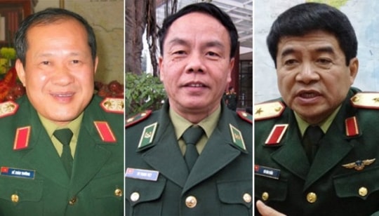 Thăng quân hàm Thượng tướng cho 3 sĩ quan quân đội