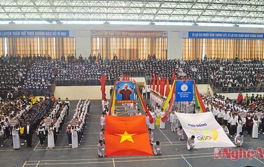 Gần 1.800 VĐV tham gia Hội khỏe Phù Đổng tỉnh Nghệ An lần thứ 17