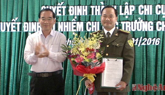 Nghệ An bổ nhiệm Chi cục trưởng Chi cục Kiểm lâm mới