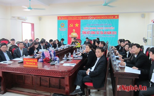 Lần đầu tiên ngành tòa án hội tổ chức hội nghị trực tuyến