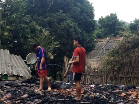 Nhà dân cháy rụi giữa ban ngày, thiệt hại gần nửa tỷ đồng