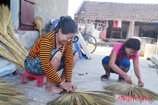 Nhộn nhịp Làng nghề chổi đót Thái Loan