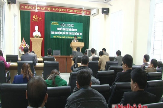 Quế Phong thu gần 2,2 tỷ đồng tiền thuế nợ đọng