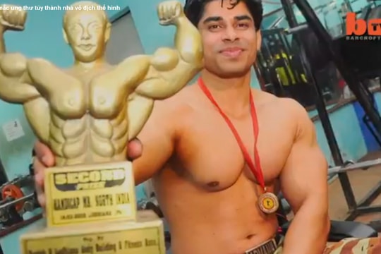 Chàng trai mắc ung thư tủy trở thành nhà vô địch thể hình