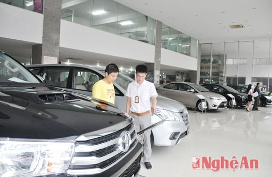 Thị trường ô tô Nghệ An tăng đột biến