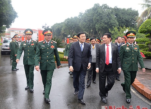 Chủ tịch nước Trương Tấn Sang thăm, chúc Tết tại Nghệ An