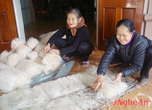 Làng miến bạc tỷ ở Nam Đàn