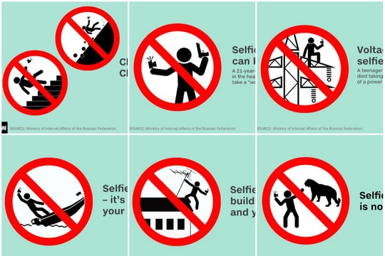 Nga tung cảnh báo về chụp ảnh "tự sướng"