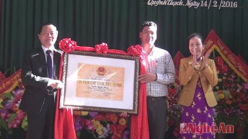 Đình Thạch Động đón nhận Bằng di tích văn hóa cấp tỉnh