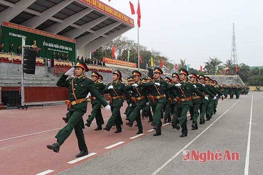 Quân khu 4 ra quân huấn luyện năm 2016