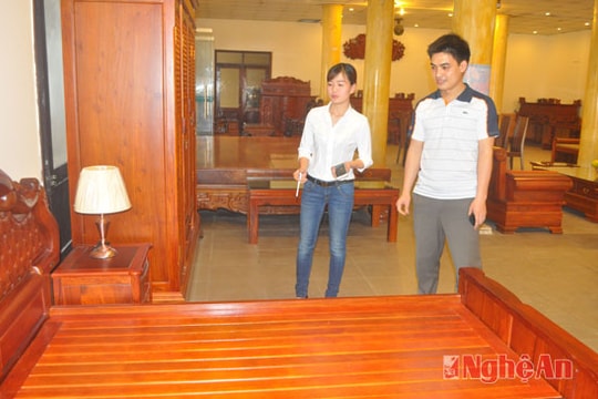 Làng nghề mộc hàng chục tỷ ở Thái Hòa