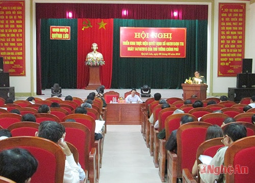 Quỳnh Lưu thực hiện Quyết định Thủ tướng đối với dân công hỏa tuyến