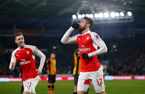 Arsenal đè bẹp Hull, vào tứ kết FA Cup