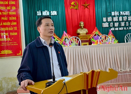 Cử tri huyện Đô Lương kiến nghị đẩy mạnh cải cách thủ tục hành chính