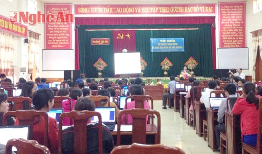 Anh Sơn 100% đơn vị sử dụng lao động tham gia giao dịch điện tử BHXH