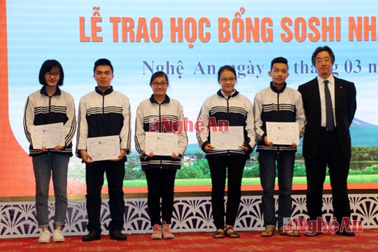 136 học sinh Nghệ An nhận học bổng Soshi Nhật Bản