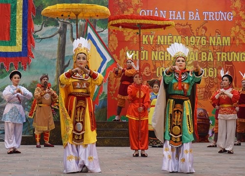 Tưng bừng lễ kỷ niệm khởi nghĩa Hai Bà Trưng