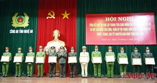 53 tập thể, 91 cá nhân ngành Công an Nghệ An được các cấp khen thưởng