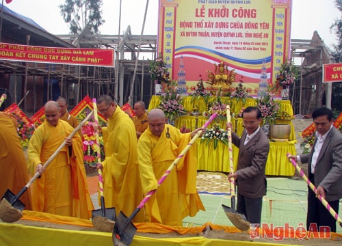 Nghệ An xây dựng lại chùa cổ trăm tuổi