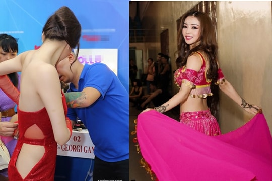 Khánh My rách váy, hở hông; Jennifer Phạm khoe eo thon