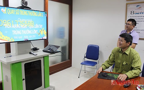 Quay số trúng thưởng Chương trình "Hòa mạng ngay – Quà liền tay"