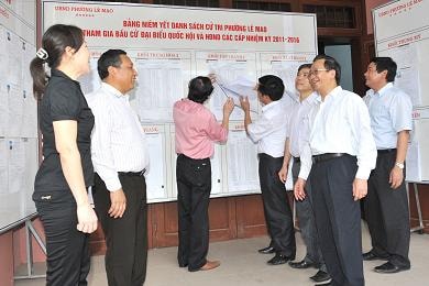 Những trường hợp không được ghi tên vào danh sách cử tri