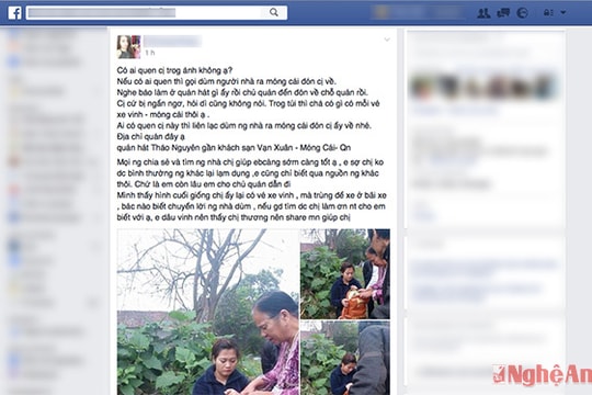 Cư dân mạng vào cuộc giúp tìm người thân mất tích