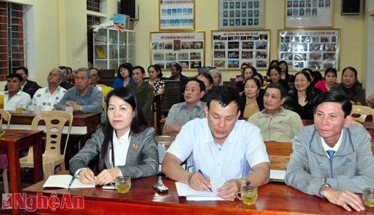 Cử tri khối 15, phường Trung Đô giới thiệu 4 người ứng cử vào cơ quan dân cử