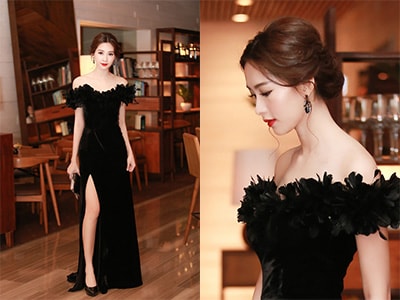 Hoa hậu Thu Thảo gợi cảm với váy xẻ đùi