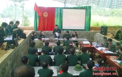 Diễn tập chiến thuật chiến đấu phòng thủ