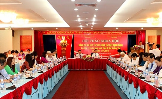 Hội thảo khoa học "Đồng chí Hà Huy Tập với công tác xây dựng đảng"