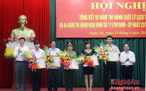 Nghệ An: 5 năm tiếp nhận gần 43 ngàn thông tin lý lịch tư pháp