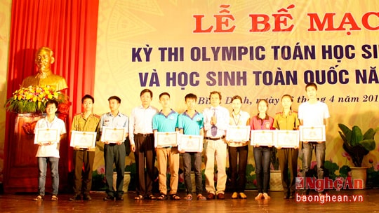 Bế mạc Kỳ thi Olympic Toán học toàn quốc 2016