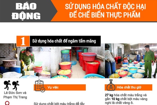[inforgraphics] Liên tiếp phát hiện thực phẩm bẩn ở Nghệ An