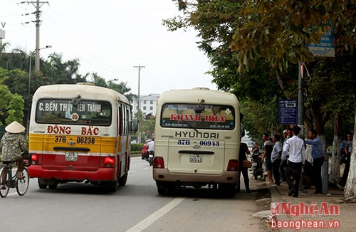 Bát nháo xe khách, xe buýt ở Thành phố Vinh