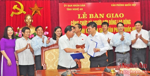 Công bố quyết định thành lập Văn phòng Đoàn ĐBQH tỉnh Nghệ An