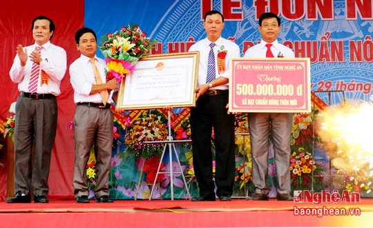 Xã Nghi Thịnh (Nghi Lộc) đạt chuẩn nông thôn mới