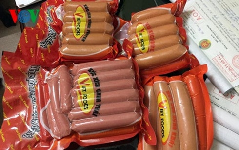 100% mẫu xúc xích Vietfoods chứa chất gây ung thư