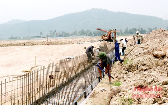 Dự án VSIP Nghệ An đang được giải phóng mặt bằng hơn 140 ha