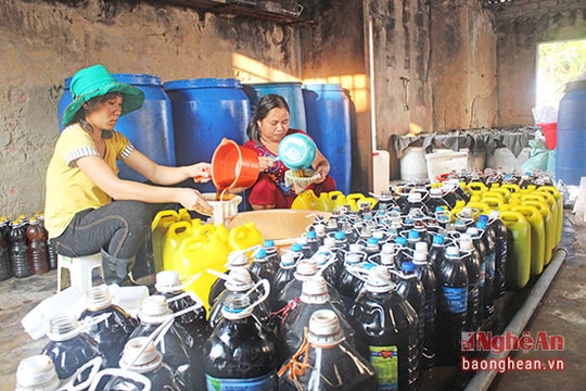 Nước mắm Hoàng Mai, Quỳnh Lưu đắt hàng