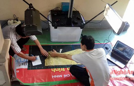 Nghi Lộc: Số hóa 4.000 trang tài liệu Hán Nôm
