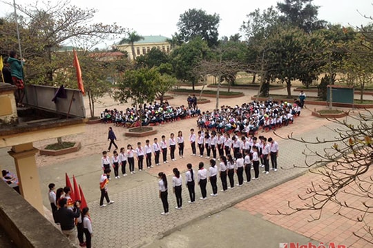 Nghi Lộc: 2.600 đội viên tham gia Hội thi Nghi thức đội