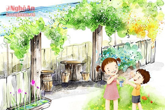 Giàn hoa thiên lý