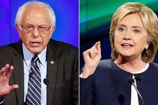 Bà Clinton và ông Sanders tranh đua gay gắt