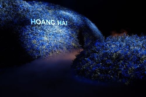 Hoàng Hải dựng đồi hoa tươi 500 triệu đồng làm sàn catwalk