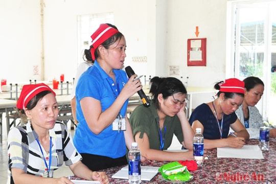 Công ty TNHH Namsung Vina đối thoại với người lao động