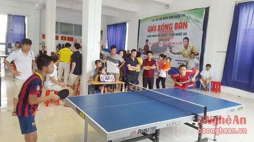 Giải bóng bàn chào mừng ngày Quốc tế thiếu nhi 1/6