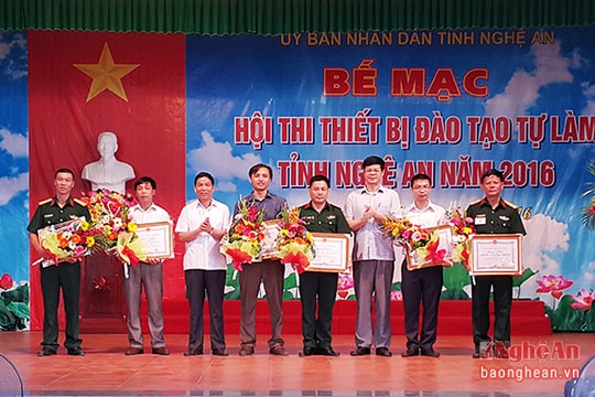 Nghệ An: 13 thiết bị tham gia Hội thi thiết bị đào tạo tự làm toàn quốc