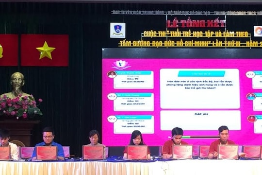 Học sinh lớp 11 đạt giải Nhất cuộc thi tìm hiểu tấm gương đạo đức Hồ Chí Minh